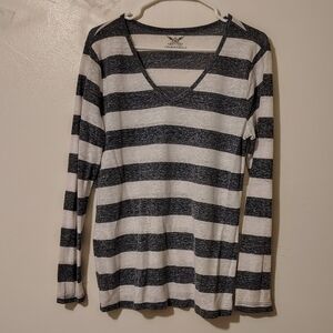 Sheer Striped Top